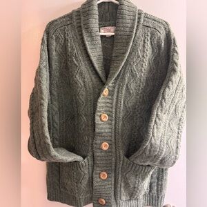 Wallace & Barnes Chunky Knit Cardigan Sweater